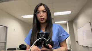 Creepy Doctor Convinces Young Asian Medical Intern to Fuck to Get Ahead