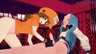 May and Bridget have intense sex in a secret room. - GUILTY GEAR -STRIVE- Hentai