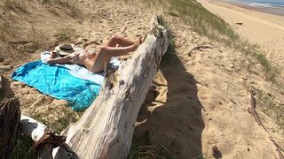 A stranger surprises me naked to finger at the beach and jerks off on me I want him to fuck me