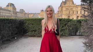 I fucked a random guy on my weekend in Paris and let him cum on me - Eva Elfie