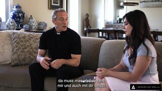 MODERN-DAY SINS - Big Dick Priest Takes Naive Teen's Anal Virginity! (Dutch Subtitles)