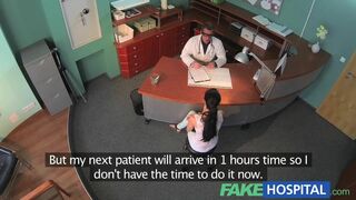 FakeHospital Sexy patient bent over the receptionists desk and fucked hard